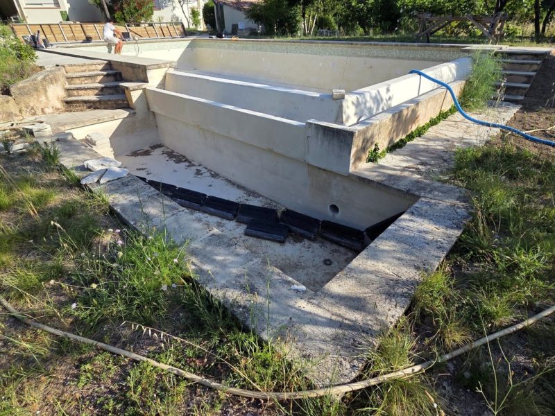 Rénovation d’un bassin à débordement sur deux niveaux