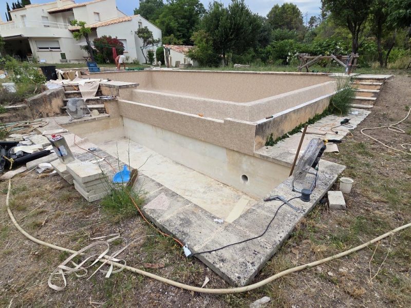 Rénovation d’un bassin à débordement sur deux niveaux