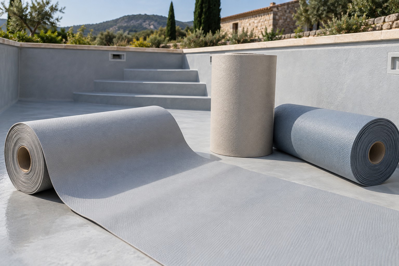Pose par soudure d’une membrane PVC armé