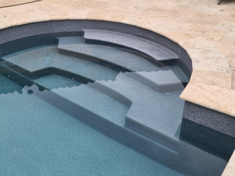 Escalier plastique arrondi recouvert en PVC armé Haogenplast Concrete